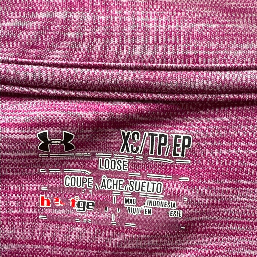 Under Armour Women's Pink Heather Long Sleeve Top - Picture 2 of 3